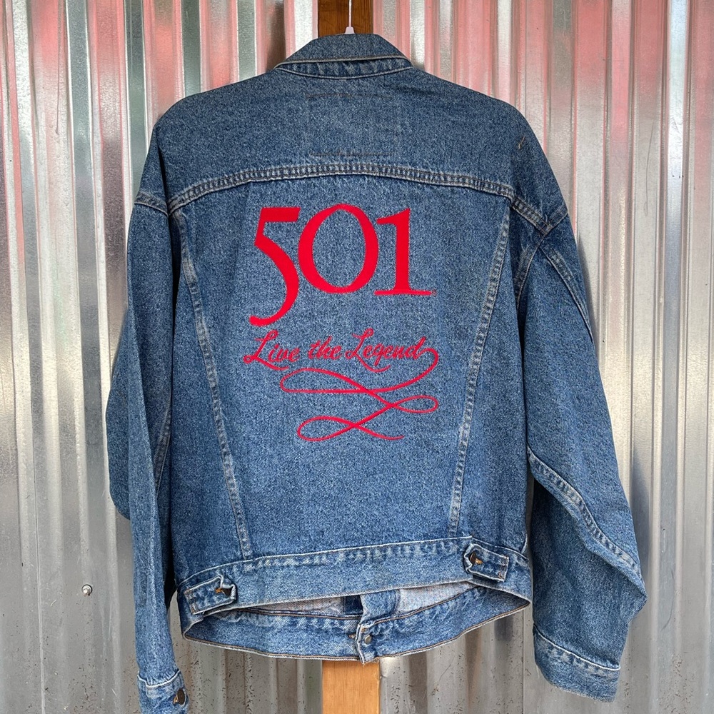 VINTAGE LEVIS 501 JEAN JACKET MENS XL
